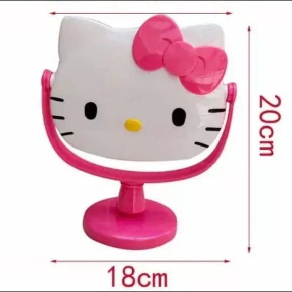 🌸 Hello Kitty stand Vanity Mirror-Sanrio White Pink - Picture 2 of 7